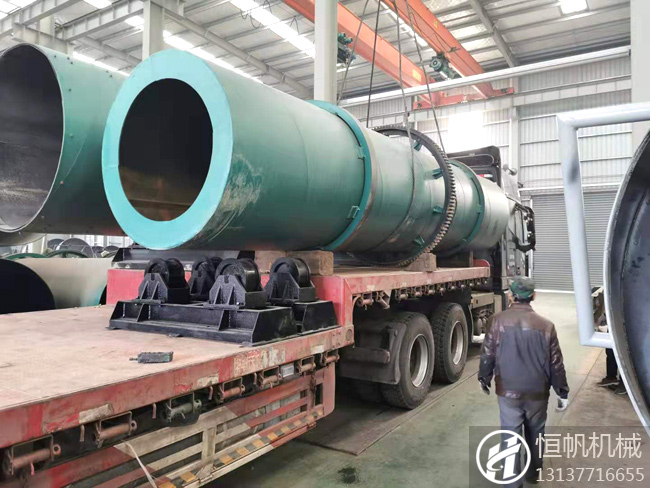 年產(chǎn)10萬(wàn)噸有機(jī)肥顆粒生產(chǎn)線設(shè)備交付河北承德客戶(圖1) 河北承德烘干機(jī)